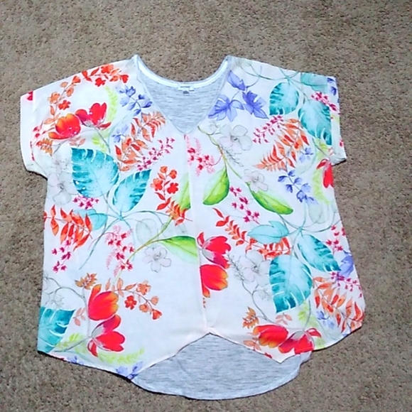 Women's plus size multicolor Avenue short sleeves top size 18/20 - Picture 1 of 6